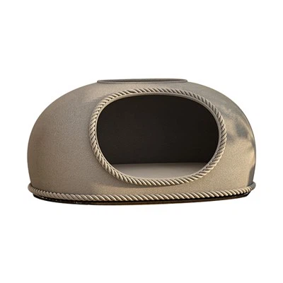 Koepelvormige warme hut met uitzicht